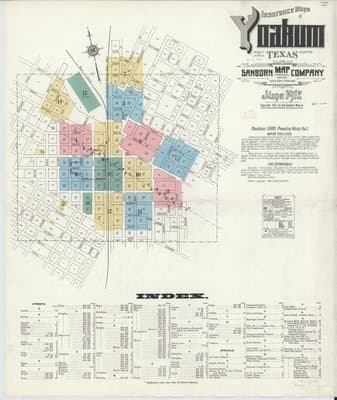 Sanborn Fire Insurance Map: Yoakum, Texas (1912)