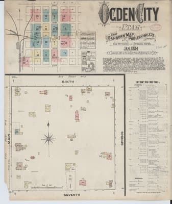 Sanborn Fire Insurance Map: Ogden (1884)