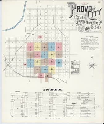 Sanborn Fire Insurance Map: Provo, Utah (1890)