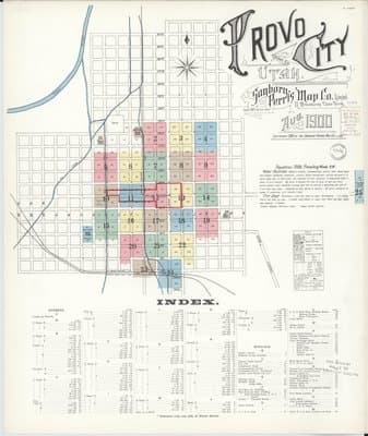 Sanborn Fire Insurance Map: Provo, Utah (1900)