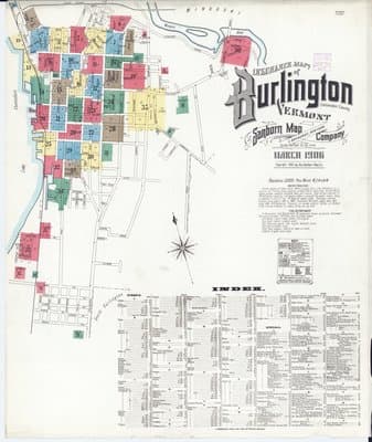 Sanborn Fire Insurance Map: Burlington, Vermont (1906)