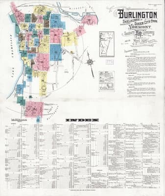 Sanborn Fire Insurance Map: Burlington, Vermont (1926)