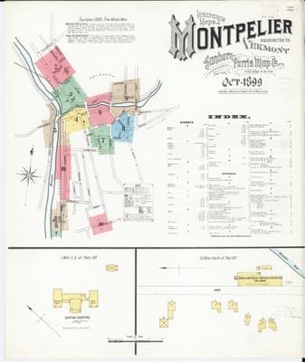Sanborn Fire Insurance Map: Montpelier, Vermont (1899)