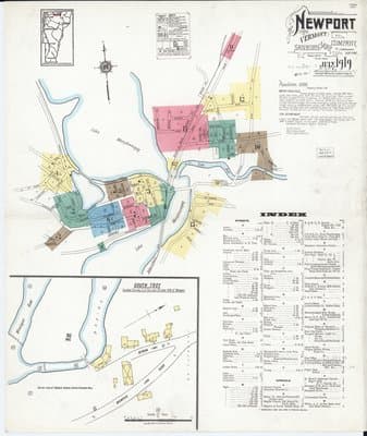 Sanborn Fire Insurance Map: Newport, Vermont (1919)