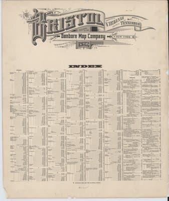 Sanborn Fire Insurance Map: Bristol, Virginia (1922)