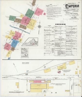 Sanborn Fire Insurance Map: Emporia, Virginia (1919)