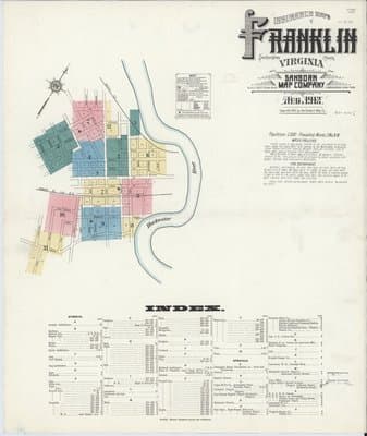 Sanborn Fire Insurance Map: Franklin, Virginia (1912)