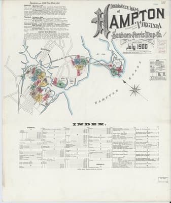 Sanborn Fire Insurance Map: Hampton, Virginia (1900)