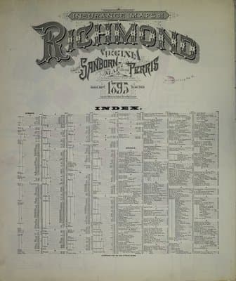 Sanborn Fire Insurance Map: Richmond, Virginia (1895)