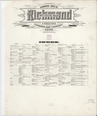 Sanborn Fire Insurance Map: Richmond, Virginia (1908)