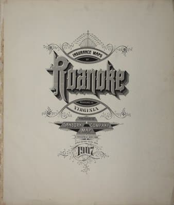 Sanborn Fire Insurance Map: Roanoke (1907)