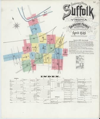 Sanborn Fire Insurance Map: Suffolk, Virginia (1898)