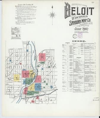 Sanborn Fire Insurance Map: Beloit, Wisconsin (1902)