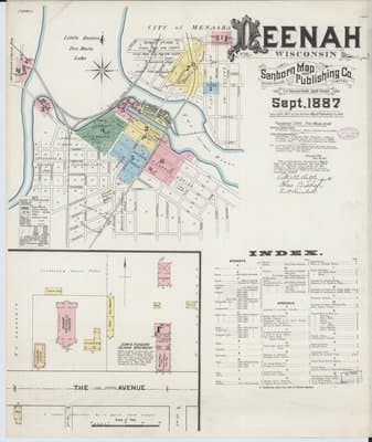 Sanborn Fire Insurance Map: Neenah, Wisconsin (1887)