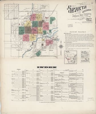 Sanborn Fire Insurance Map: Sparta, Wisconsin (1922)