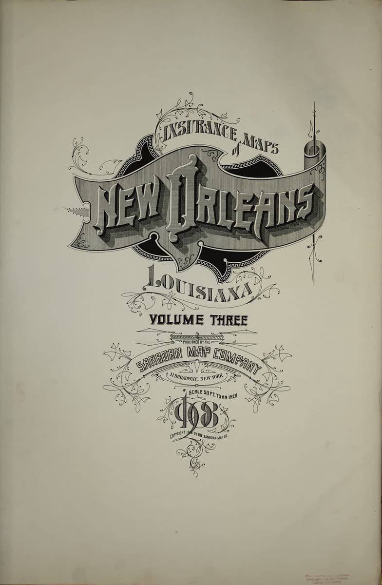 Framed print of New Orleans, Louisiana (1908)