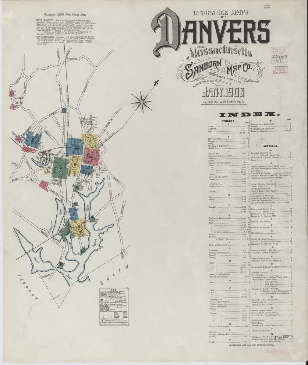 Danvers Map Sanborn Fire Maps — A Digital Archive